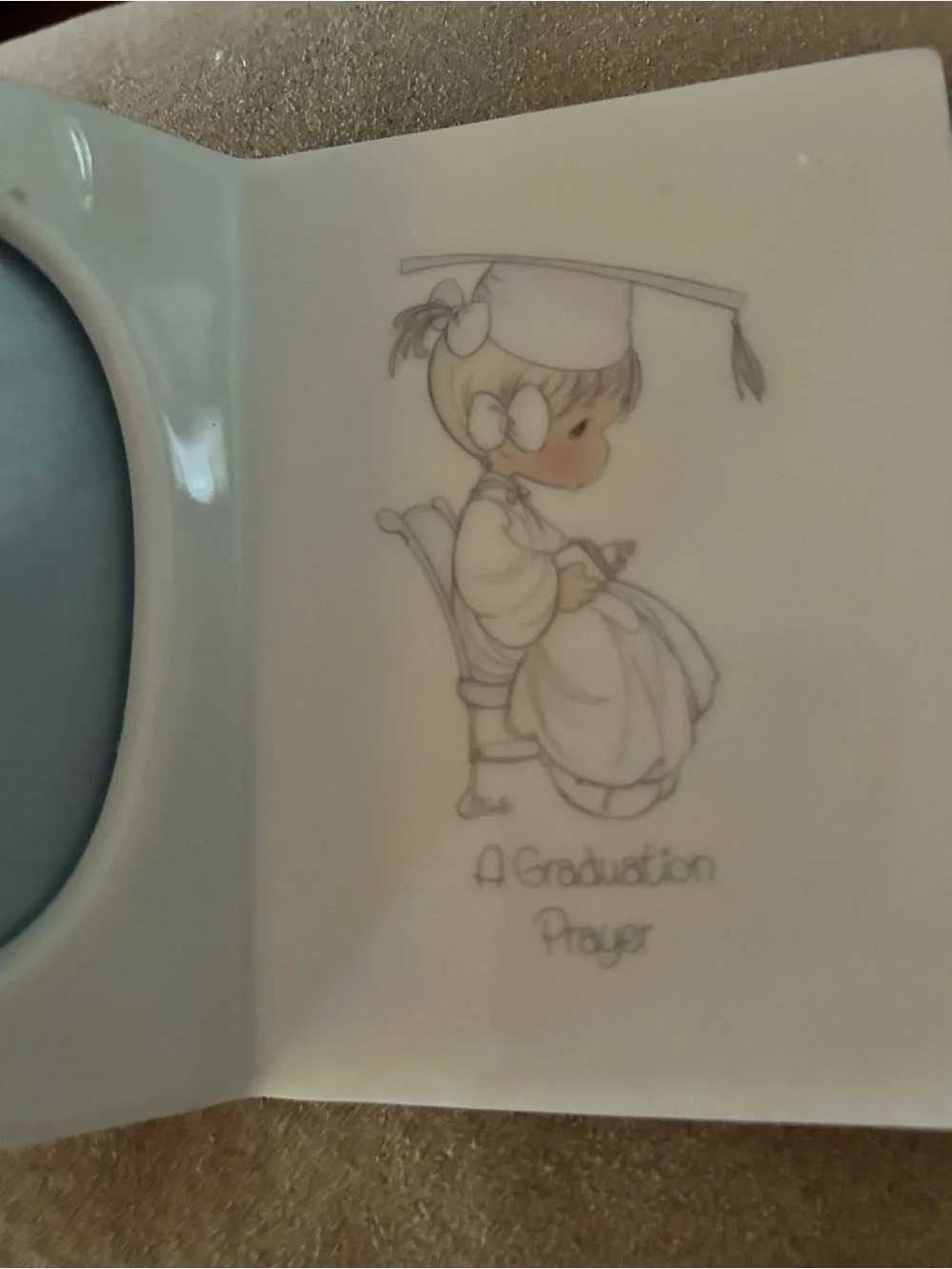 Precious Moments Graduation Prayer Porcelain Picture Frame